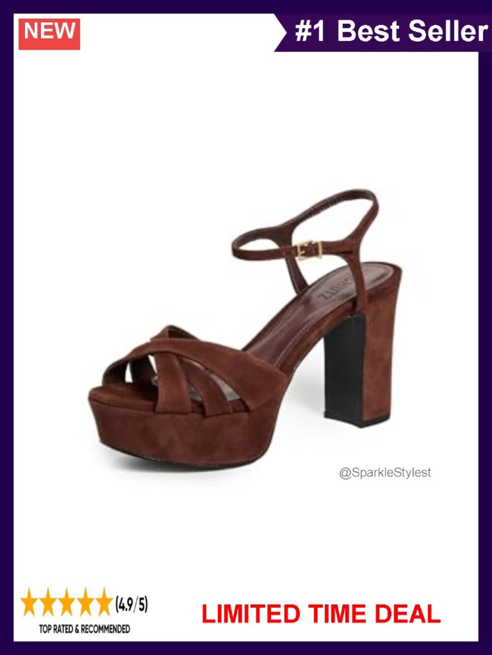 Platform Heeled Sandals Open Toe Dress Shoes